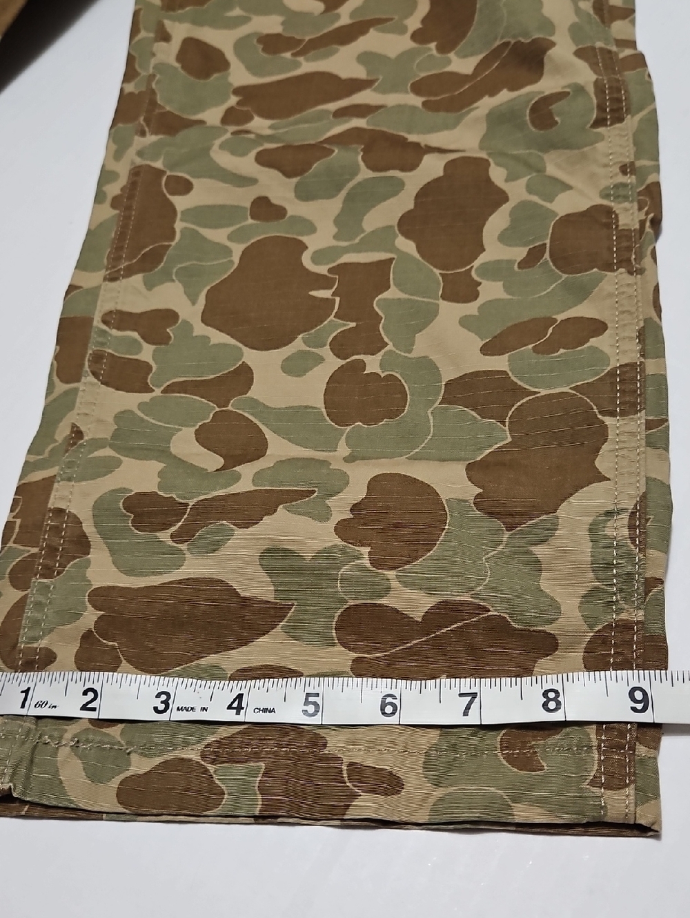Levi's Camo Baggy XX Baggy Cargo Pants - Green & Brown Size 31x32 - Picture 9 of 16